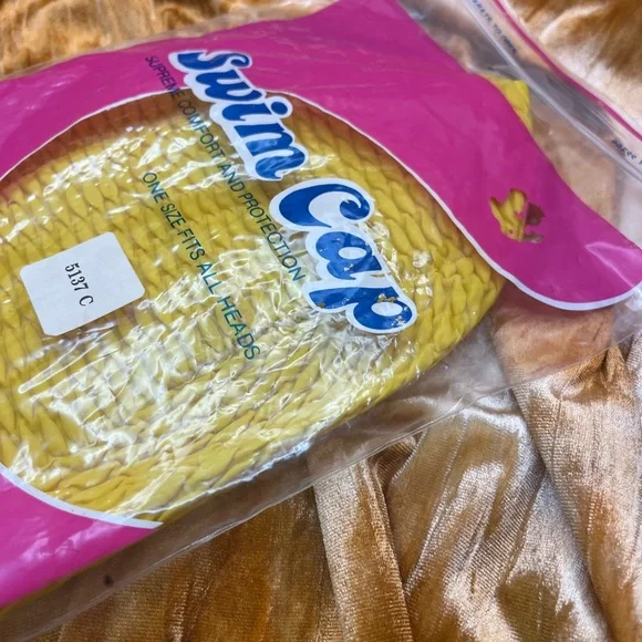 Vintage Yellow Sunwear Swim Cap - Picture 4 of 4